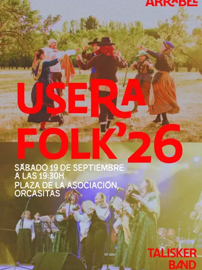 Cartel del Festival Folk de Usera 2026